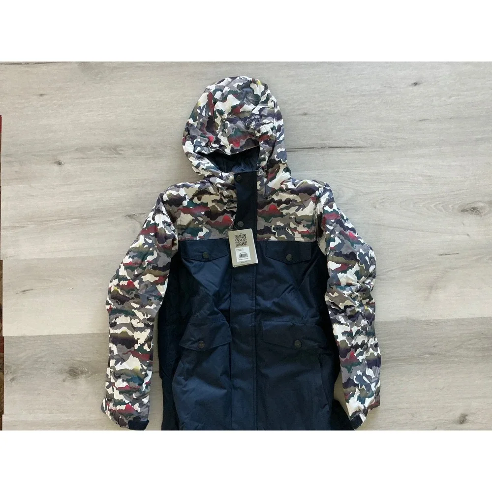 Arctix Kids Slalom White Multi‎ Camo Jacket Size Meedium (10/12) New With Tags